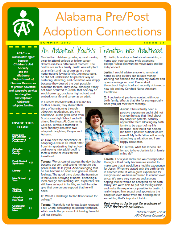 APAC Newsletter Summer 2013