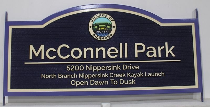 GA16481A - Carved and Sandblasted Sign for McConnell Park