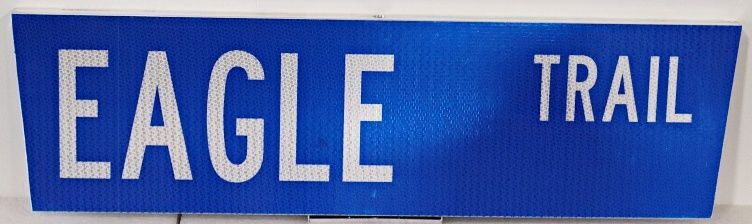 H17051A- Carved and Sandblasted Sign for Eagle Trail