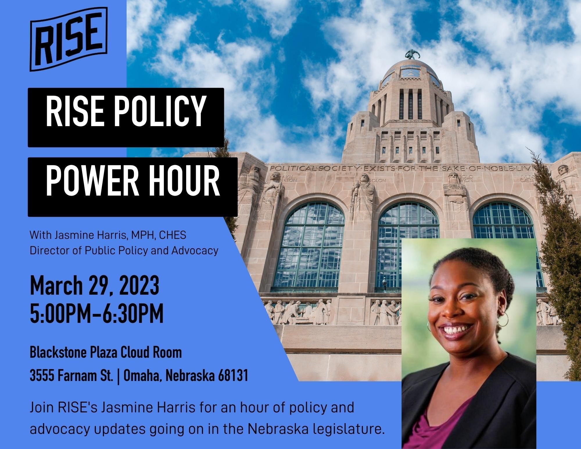Policy Power Hour in Nebraska with Jasmine Harris