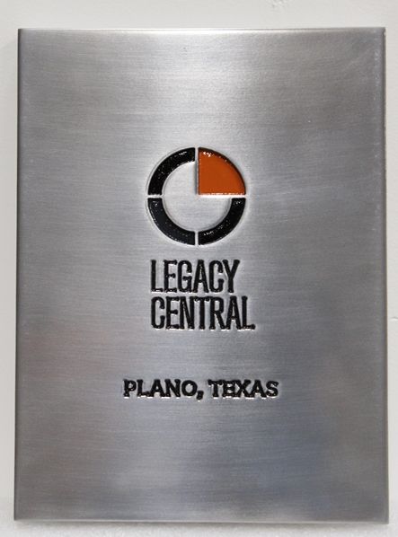 SA28595 - Engraved Aluminum-Plated  Sign  for the Legacy Central Company. 