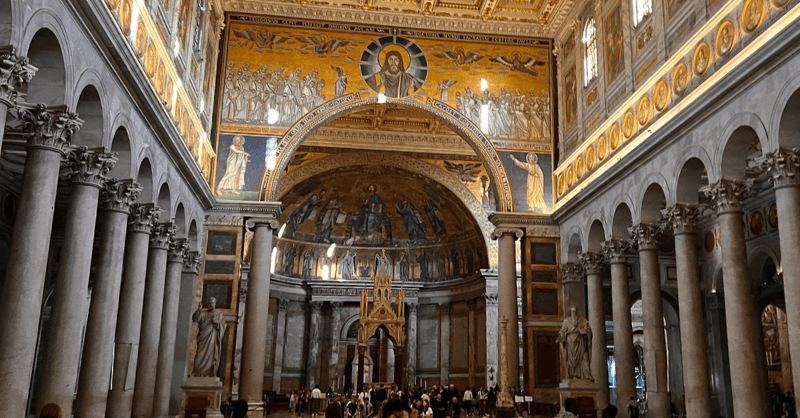Interior - Basilica of St. Paul Outside the Walls