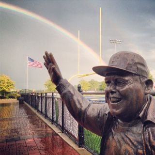 photo of Jimmy Gerken statue