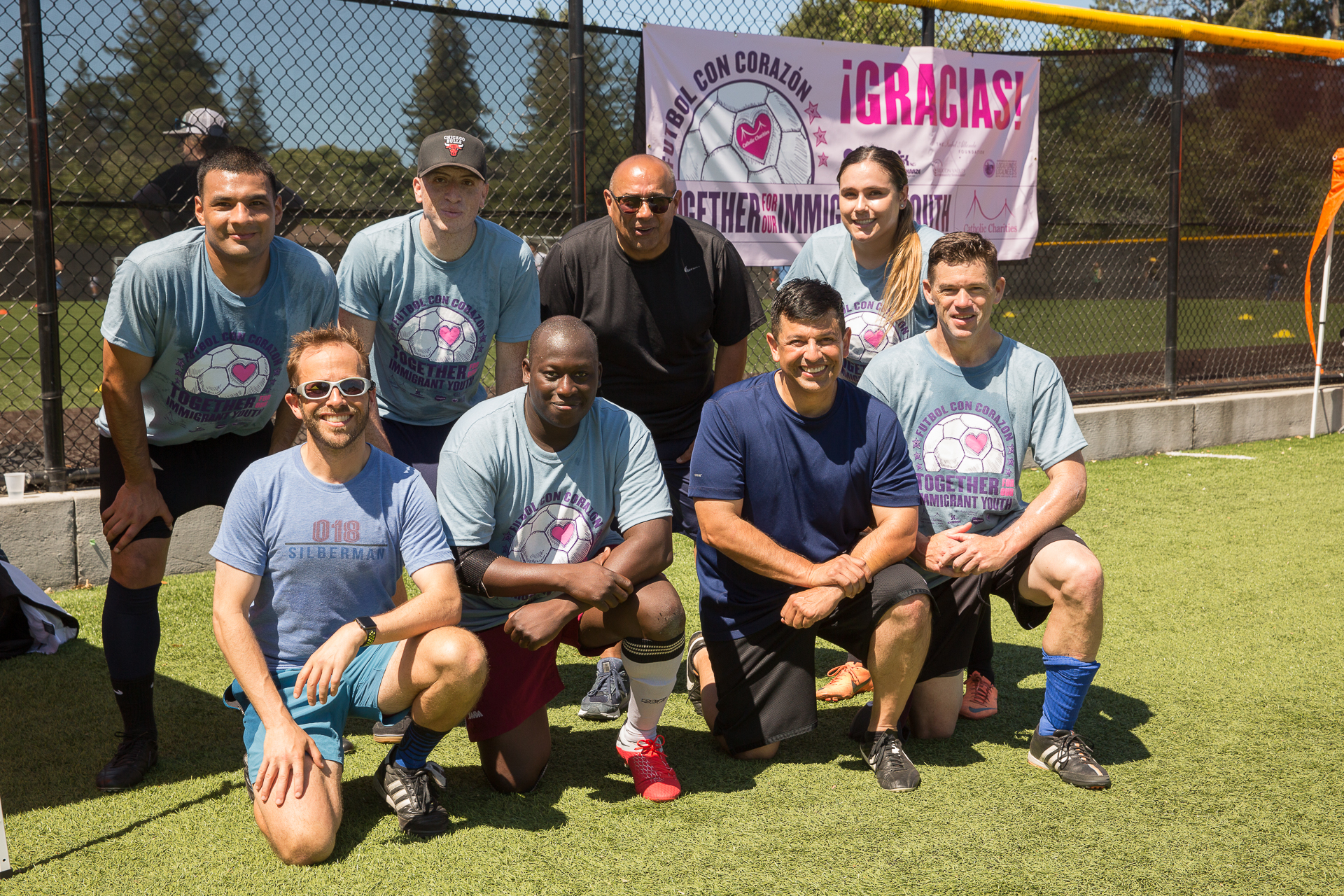 San Mateo County Sherriff Department team at Futbol con Corazon