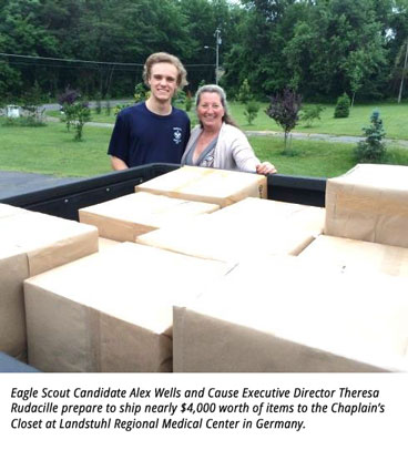 Virginia Scout's Eagle Service Project Benefits Service Members in Overseas Military Hospital