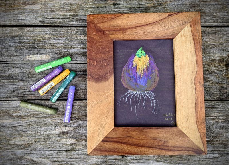 Hyacinth Pastel Sketch