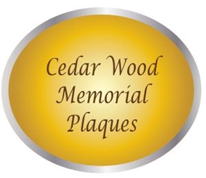 ZP-5000 -  Carved Memorial and Commemorative Wall Plaques, Engraved Cedar Wood 