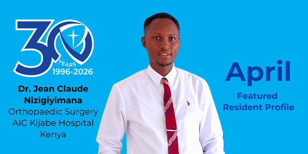 Dr. Jean Claude Nizigiyimana*AIC Kijabe Hospital