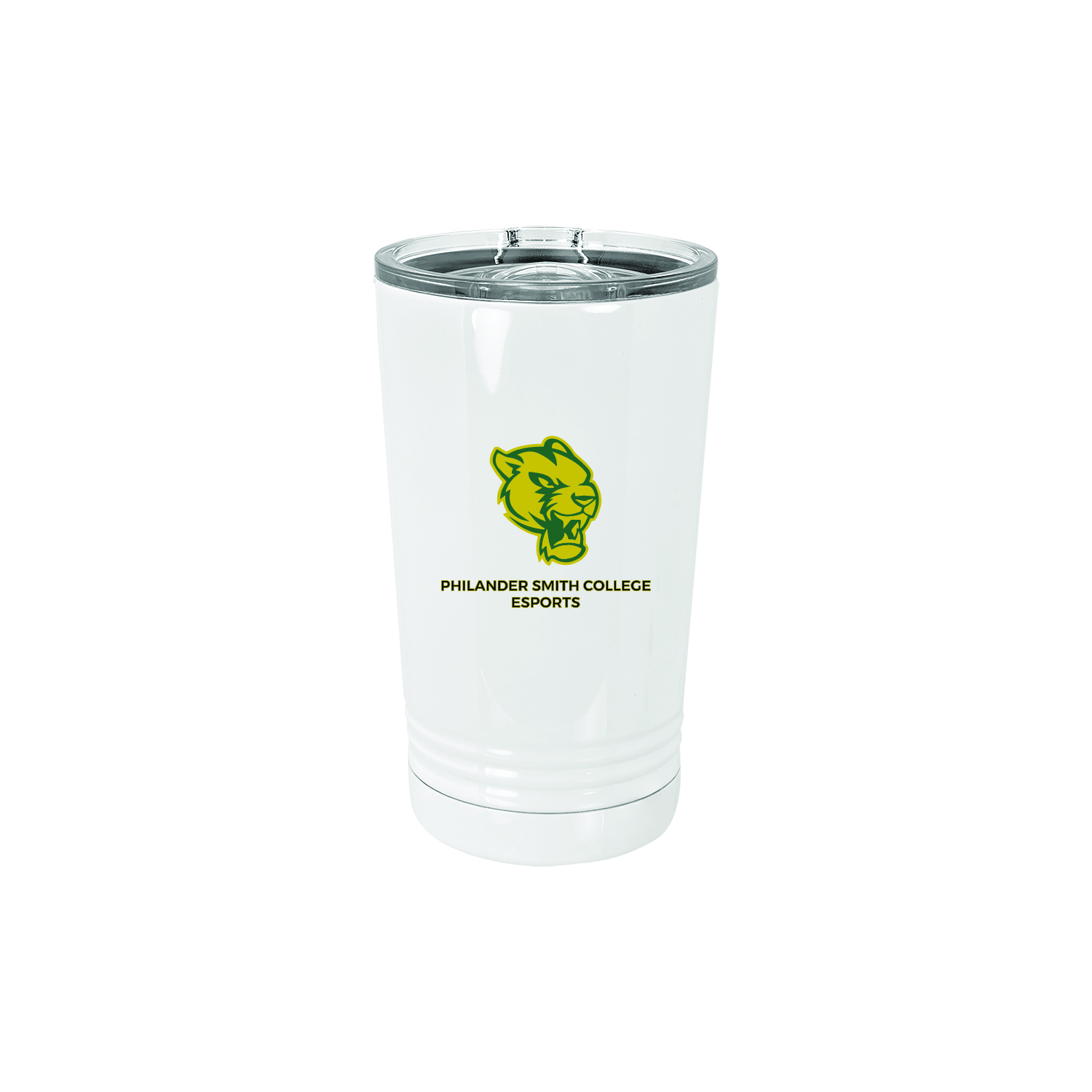 PHILANDER SMITH COLLEGE White 16 oz. Polar Camel Pint with Slider Lid