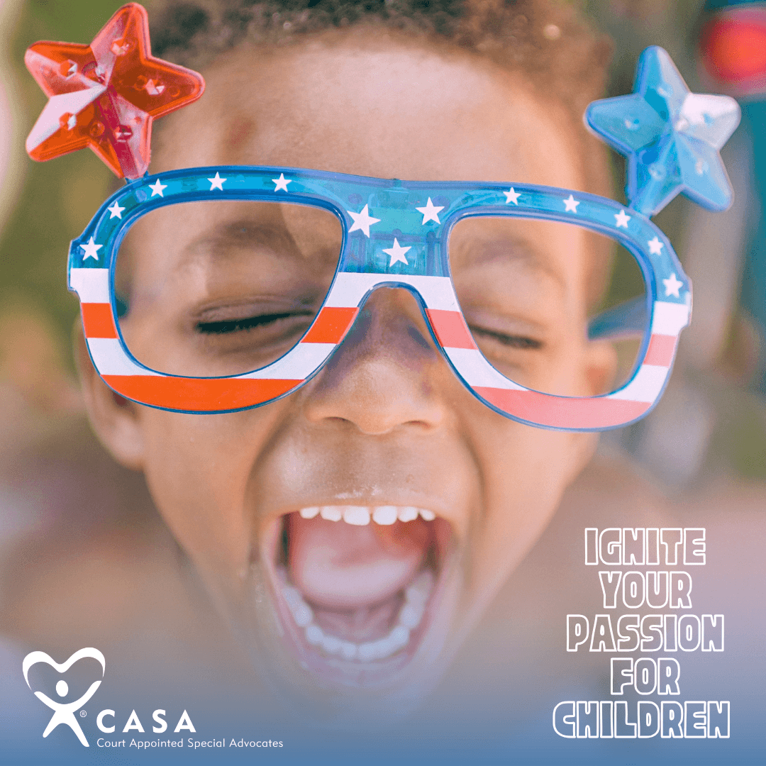 Child enjoying 4th of July