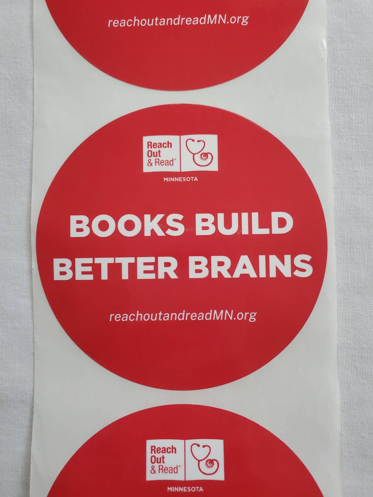 Books Build Better Brains Sticker