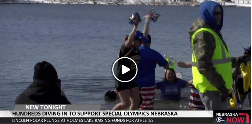 Hundreds dive in at Lincoln Polar Plunge to support Special Olympics Nebraska