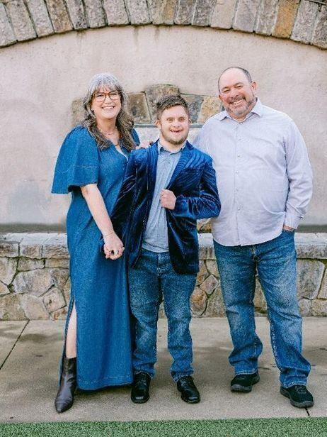 Keynote Speakers The Barberi Family-- a mom, dad, and their young adult son with Down Syndrome