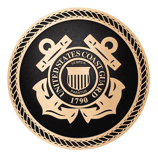 M7100 - Cast Bronze Plaque of the Seal for the US Coast Guard, 2.5-D