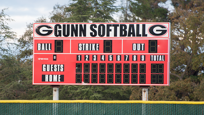 Gunn Softball Complex Sign