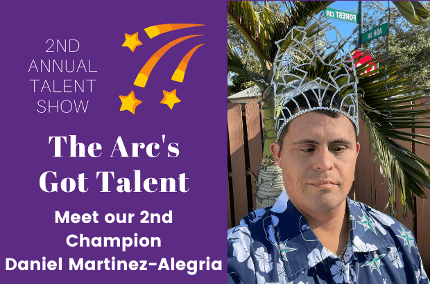 Meet Daniel Martinez-Alegria our 2nd The Arc's Got Talent Champion