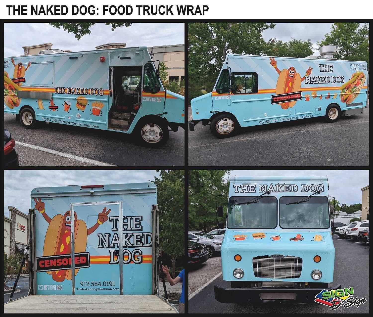 NAKED DOG FOOD TRUCK WRAP