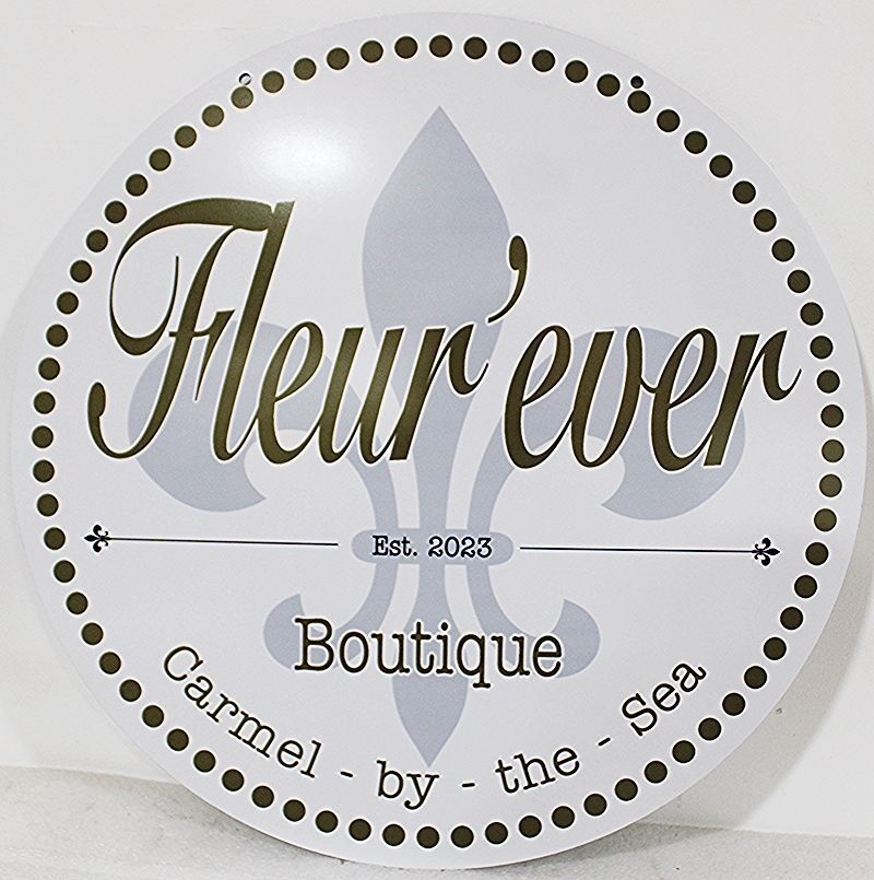 SA28352A - Carved Sign for "Fleur'ever Boutique" 