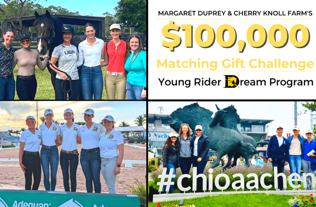 Young Rider Dream Program $100,000 Matching Gift Challenge
