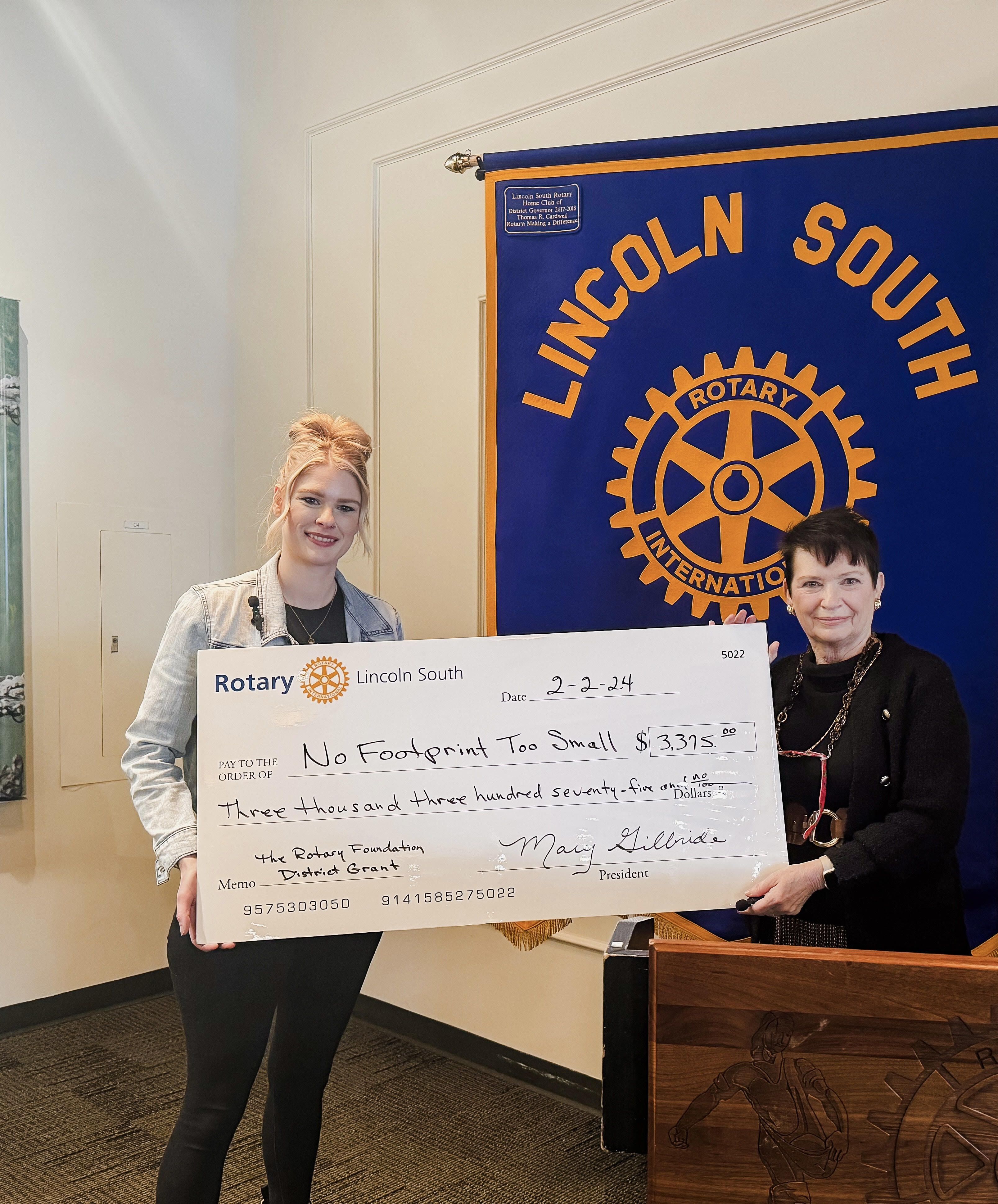 Thank you, Lincoln South Rotary!