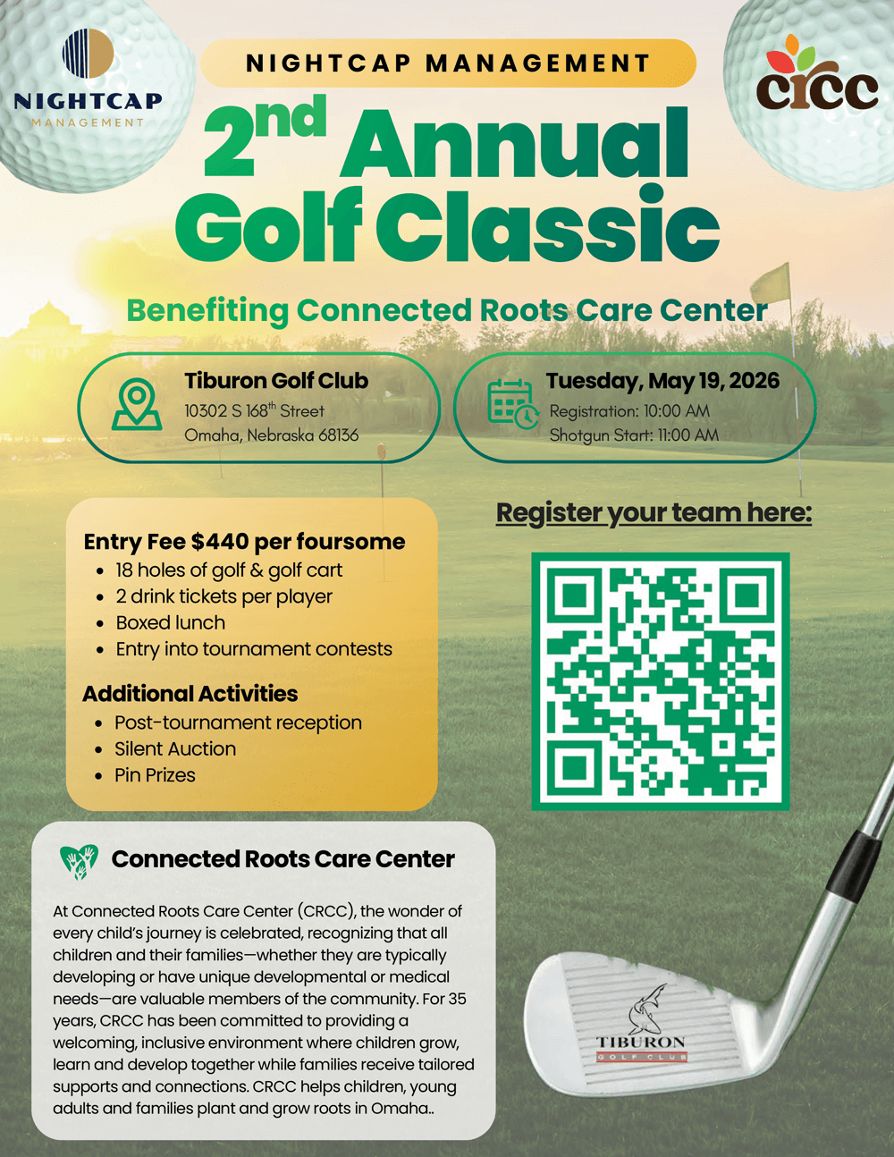 CRCC Chosen for Golf Fundraiser