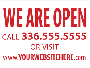 WE ARE OPEN