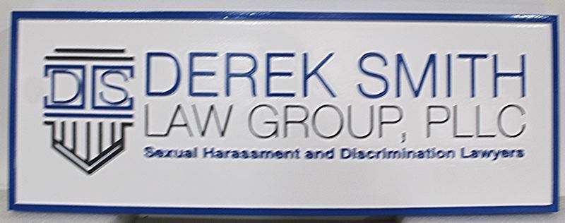 A10559- Carved Sign for "Derek Smith Law Group"