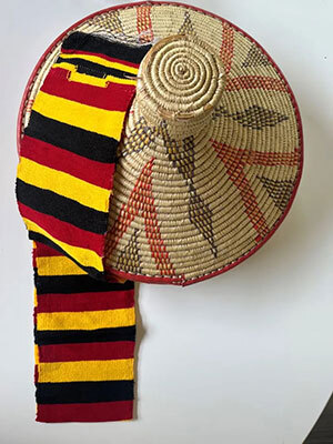 Hand Woven Scarf Made in Dorze Village — Black, Yellow, And Red