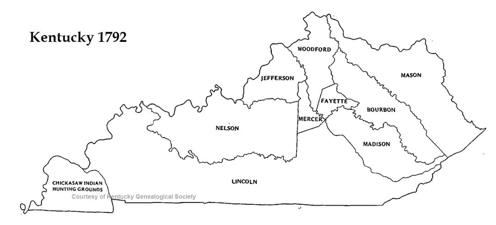 Map Of Kentucky By County