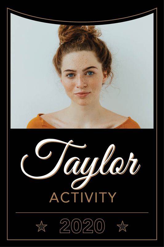 Vertical Banner with Photo: Generic Activity