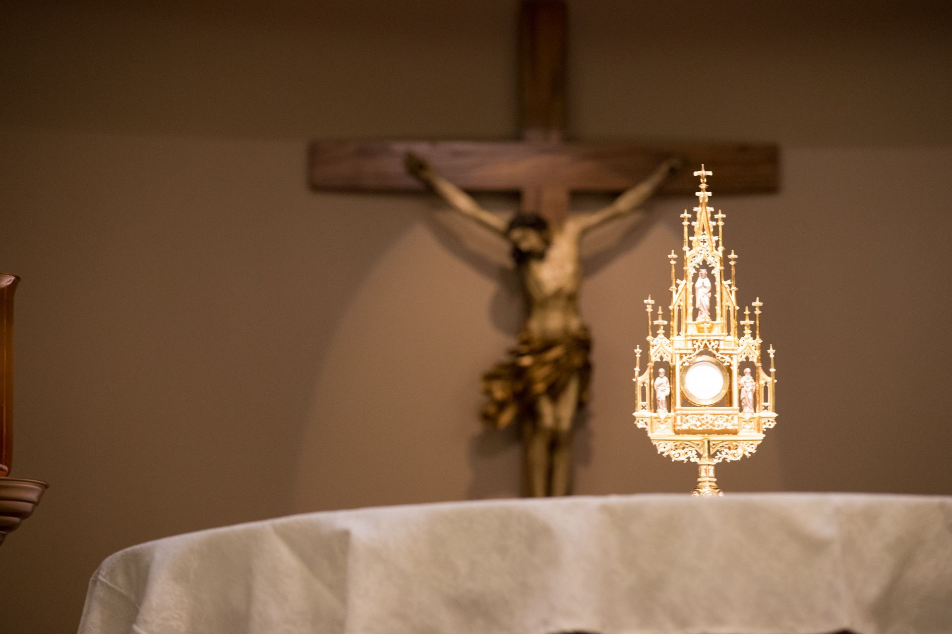 Eucharist and crucifix
