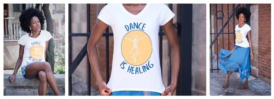 Dance is Healing T-shirt with Logo