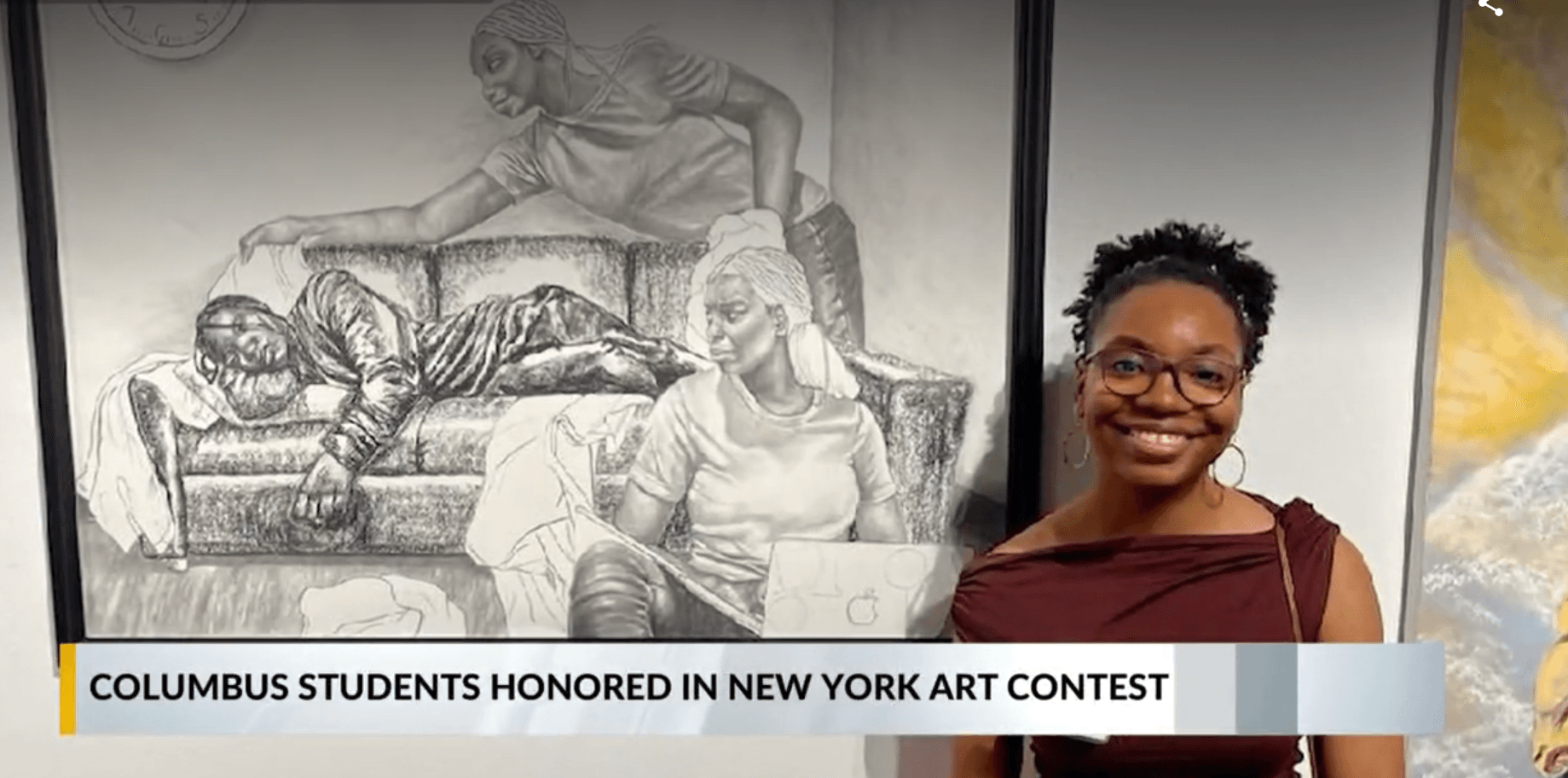 ‘I have always loved art’ Columbus native; UGA graduate honored in New York Art contest