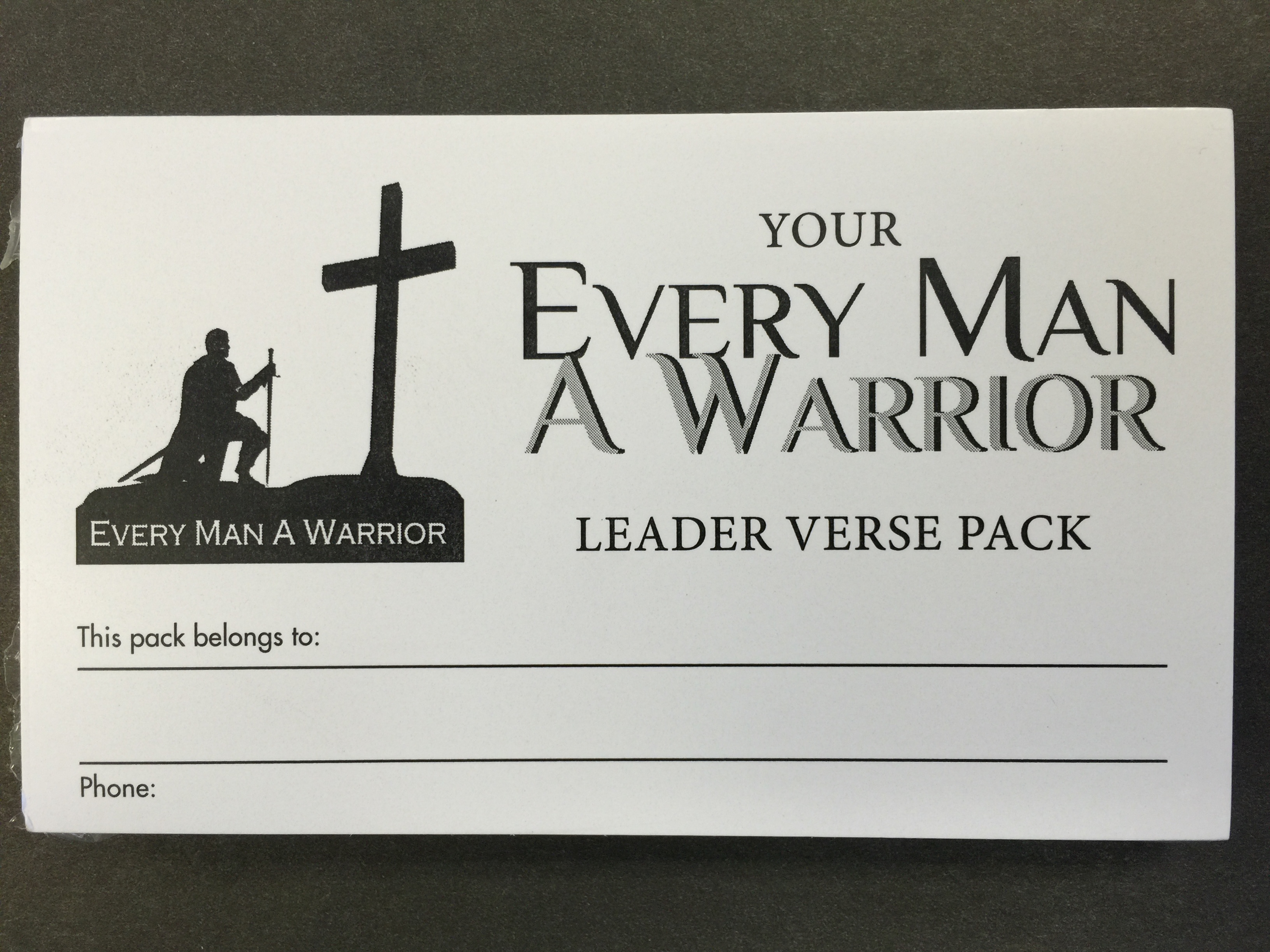 Every Man A Warrior Leader's Verse Pack