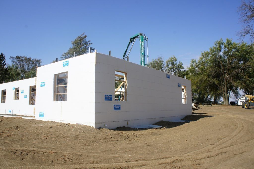 LiteForm ICF Pouring Upper Walls