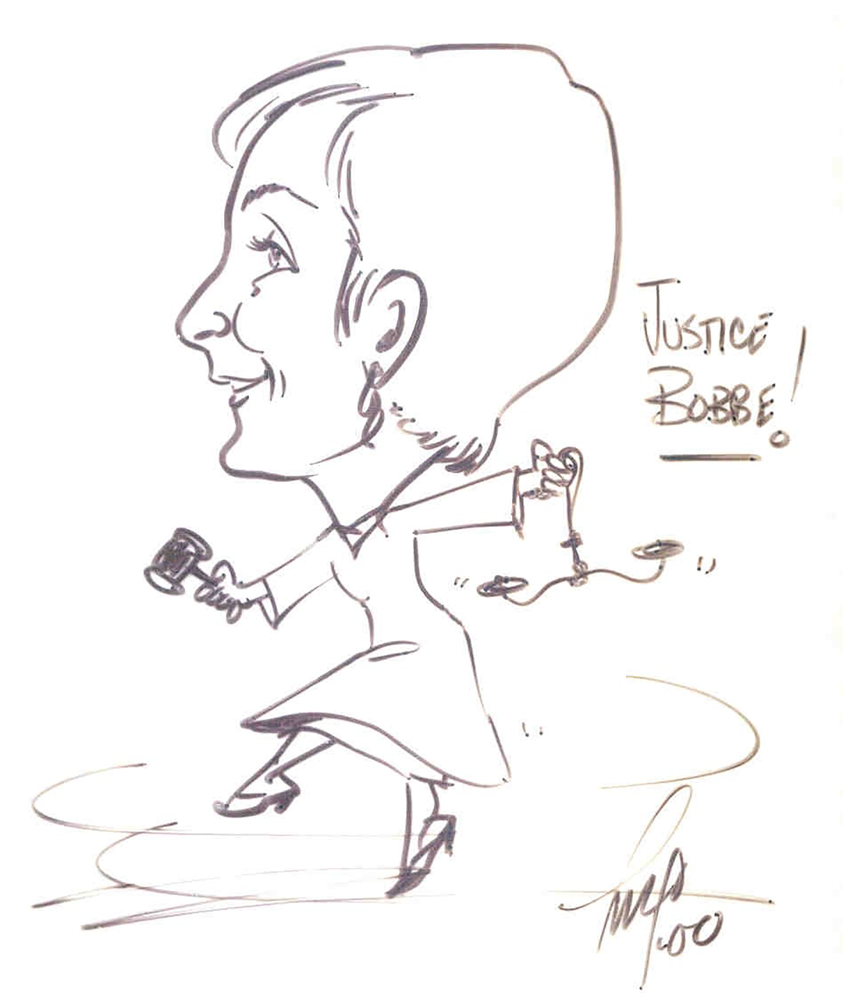 Caricature of Justice Bridge, 2000.