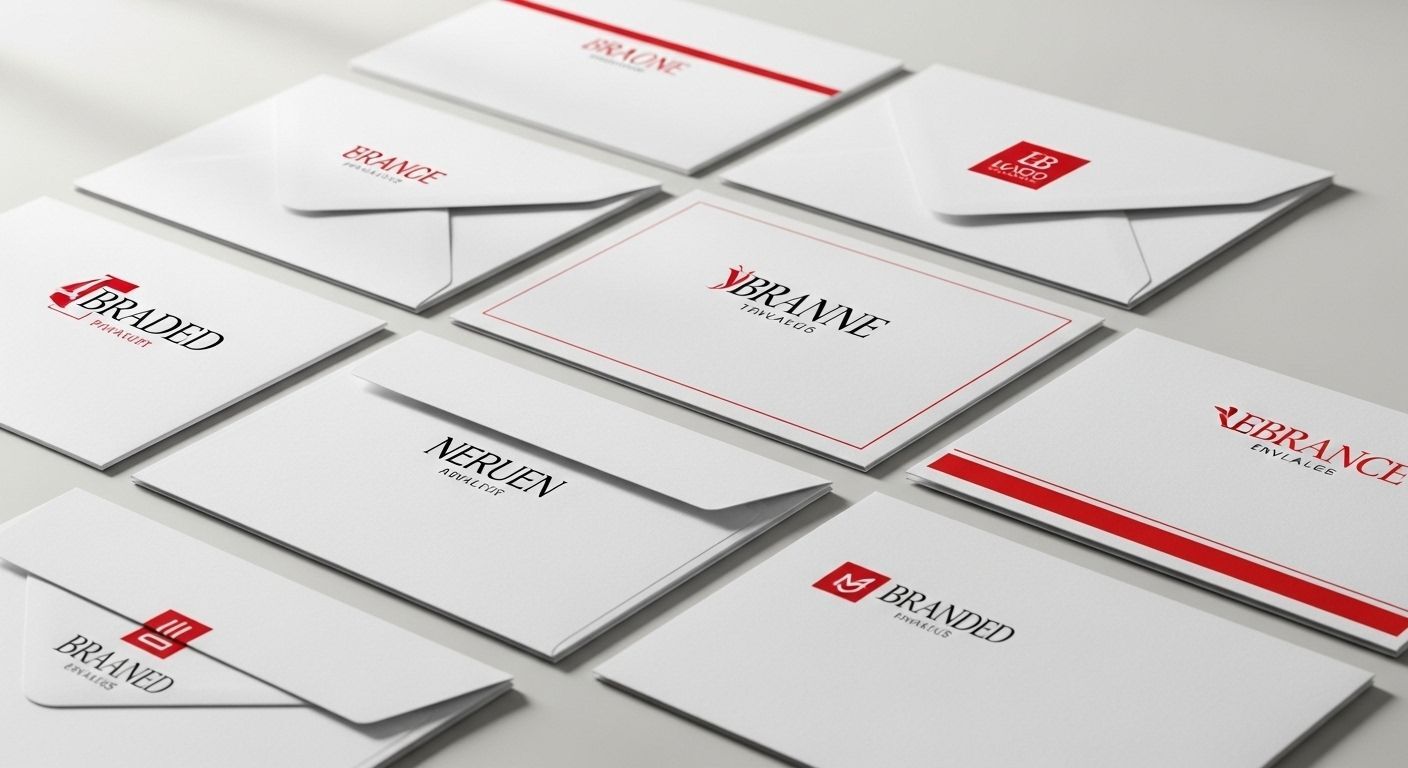 Custom envelope printing in Bellevue and Seattle with clean folds and professional branding.