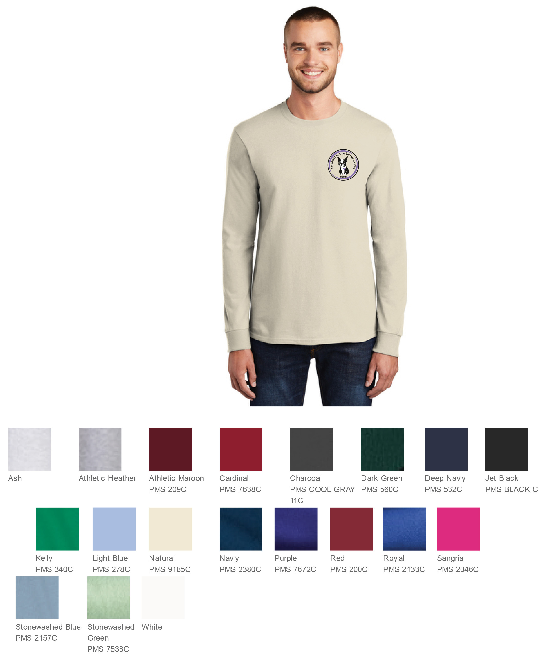 Adult Unisex Long Sleeve (Left Chest)