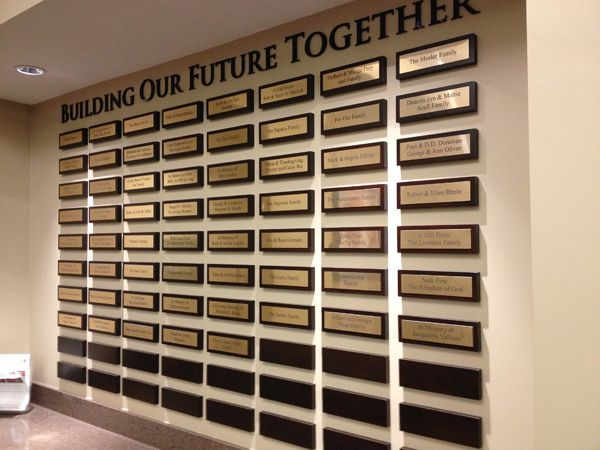  Plaques and Donor Walls.