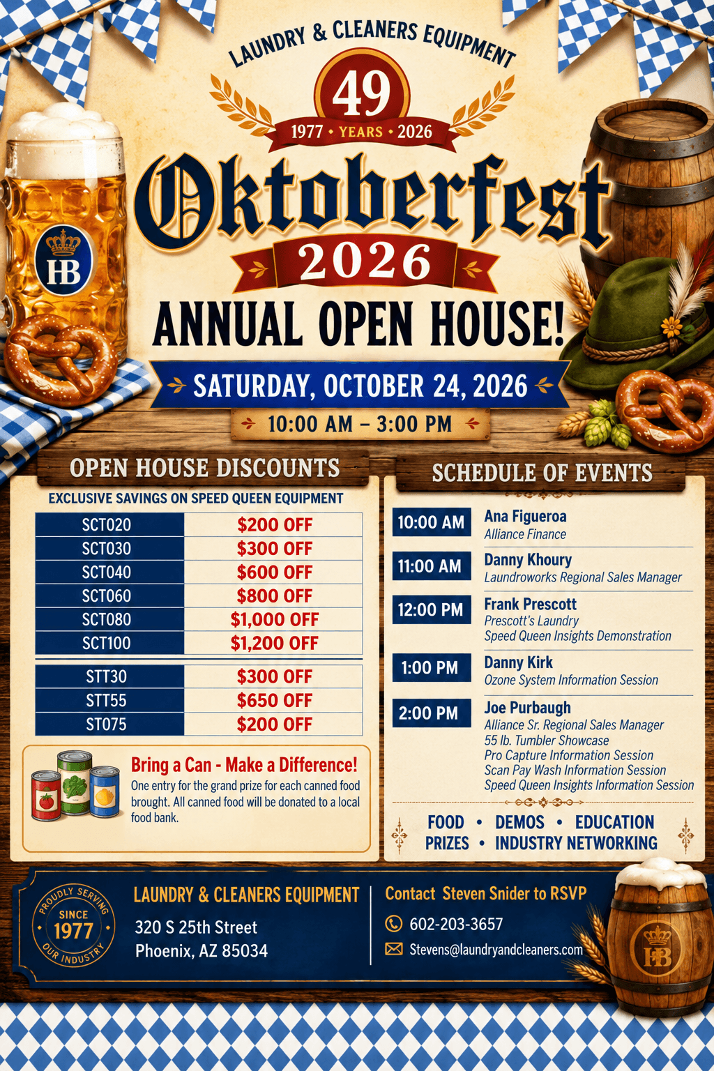 2026 Oktoberfest Annual Open House at Laundry & Cleaners Equipment