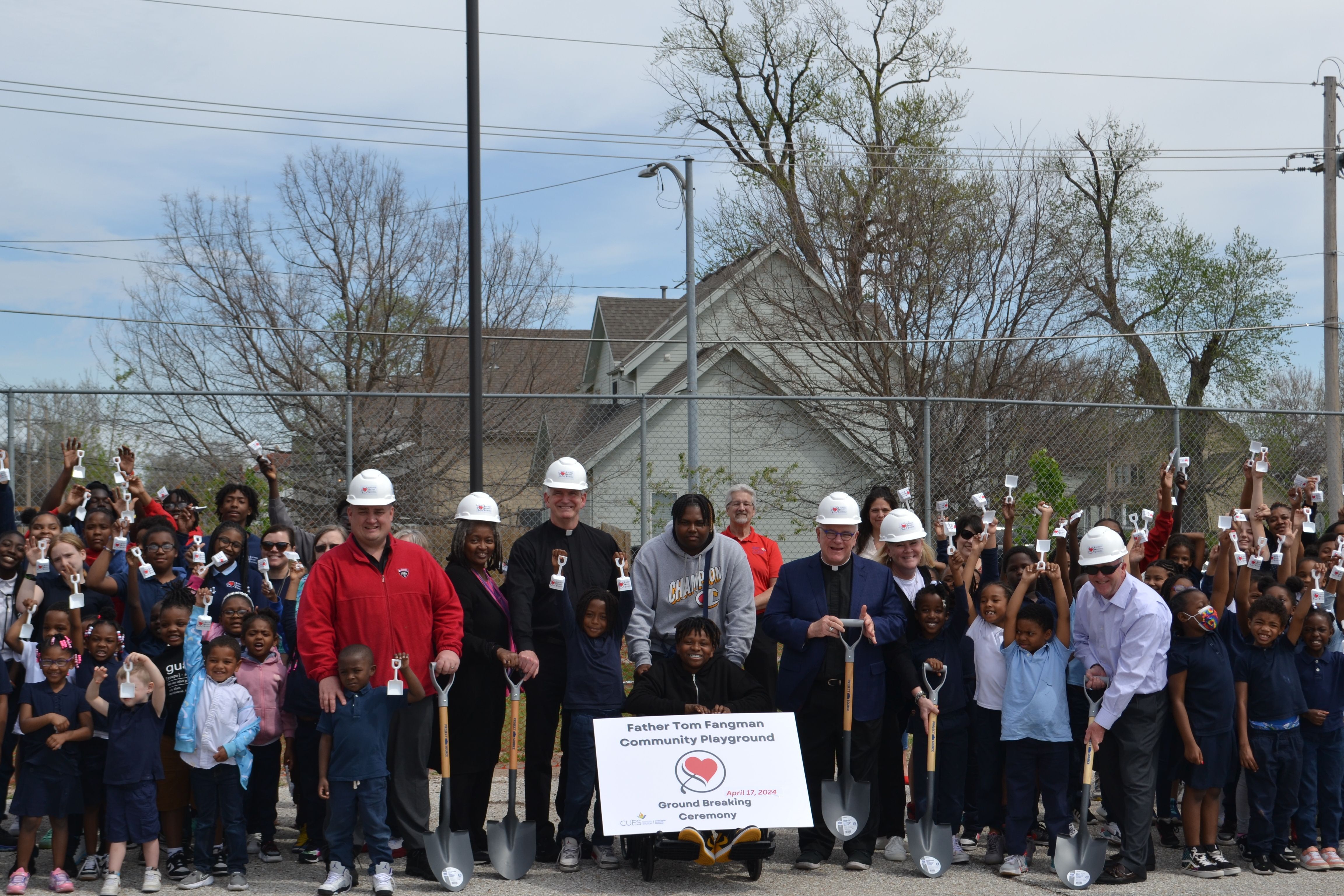 Sacred Heart School Opens their long-awaited New Father Tom Fangman Community Playground!