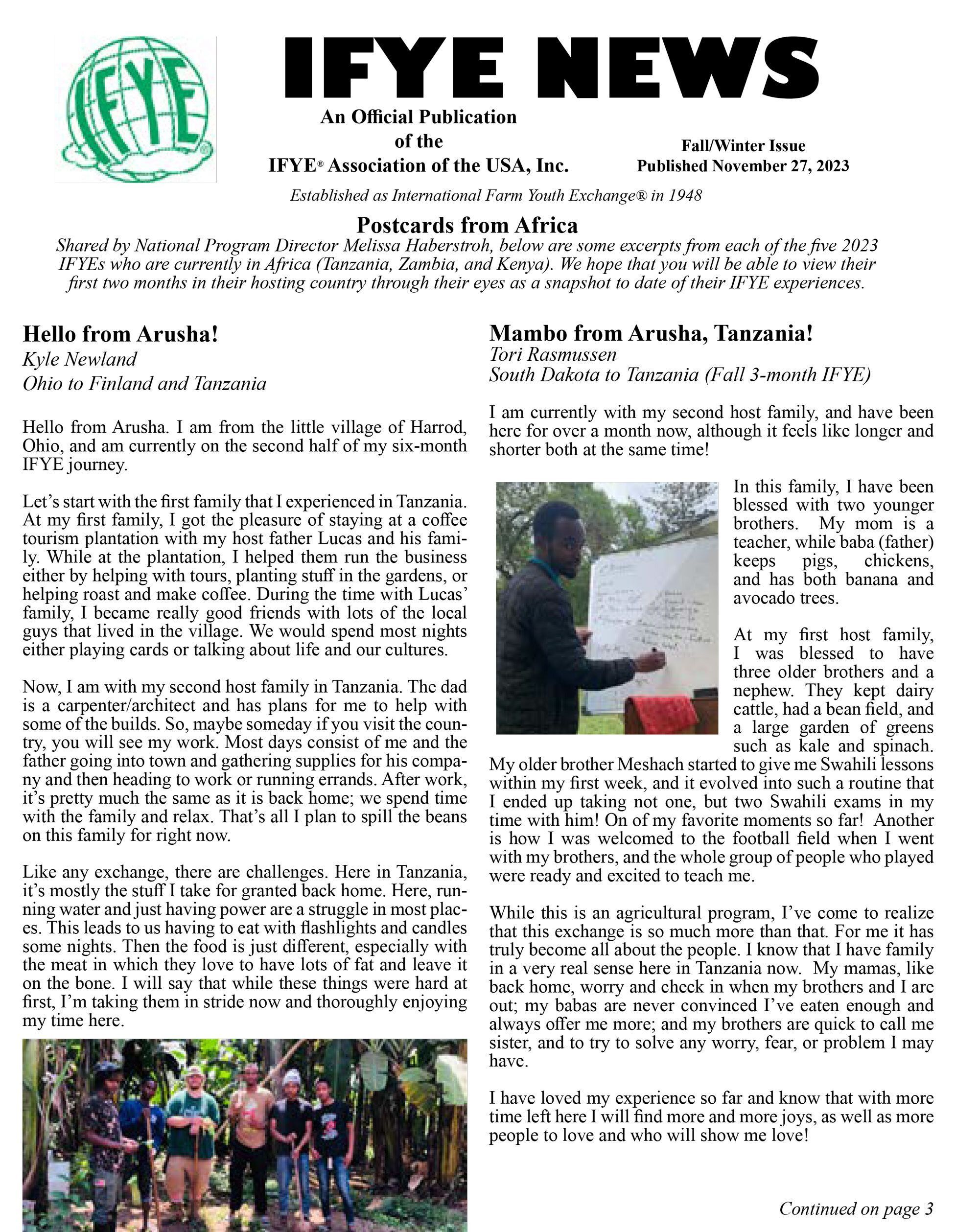 Read the Fall/Winter 2023 Newsletter