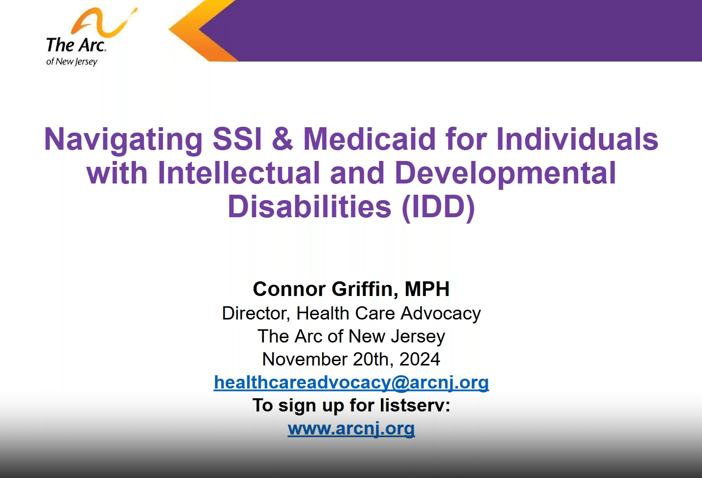 11/20/24 PFAL Webinar Wednesday Series: Navigating New Changes in Medicaid and SSI: What You Need to Know