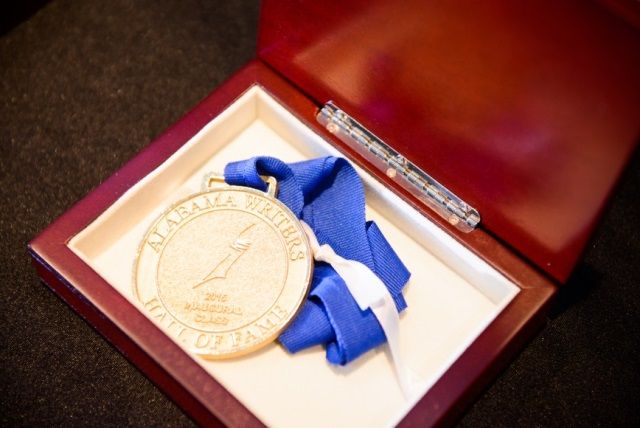 The Alabama Writers Hall of Fame Medal.