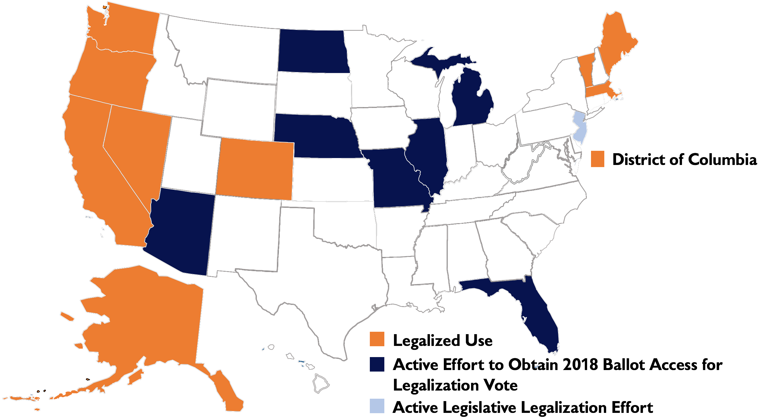 Status of Recreational Marijuana Legalization 