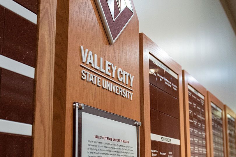 Close up of the donor wall 