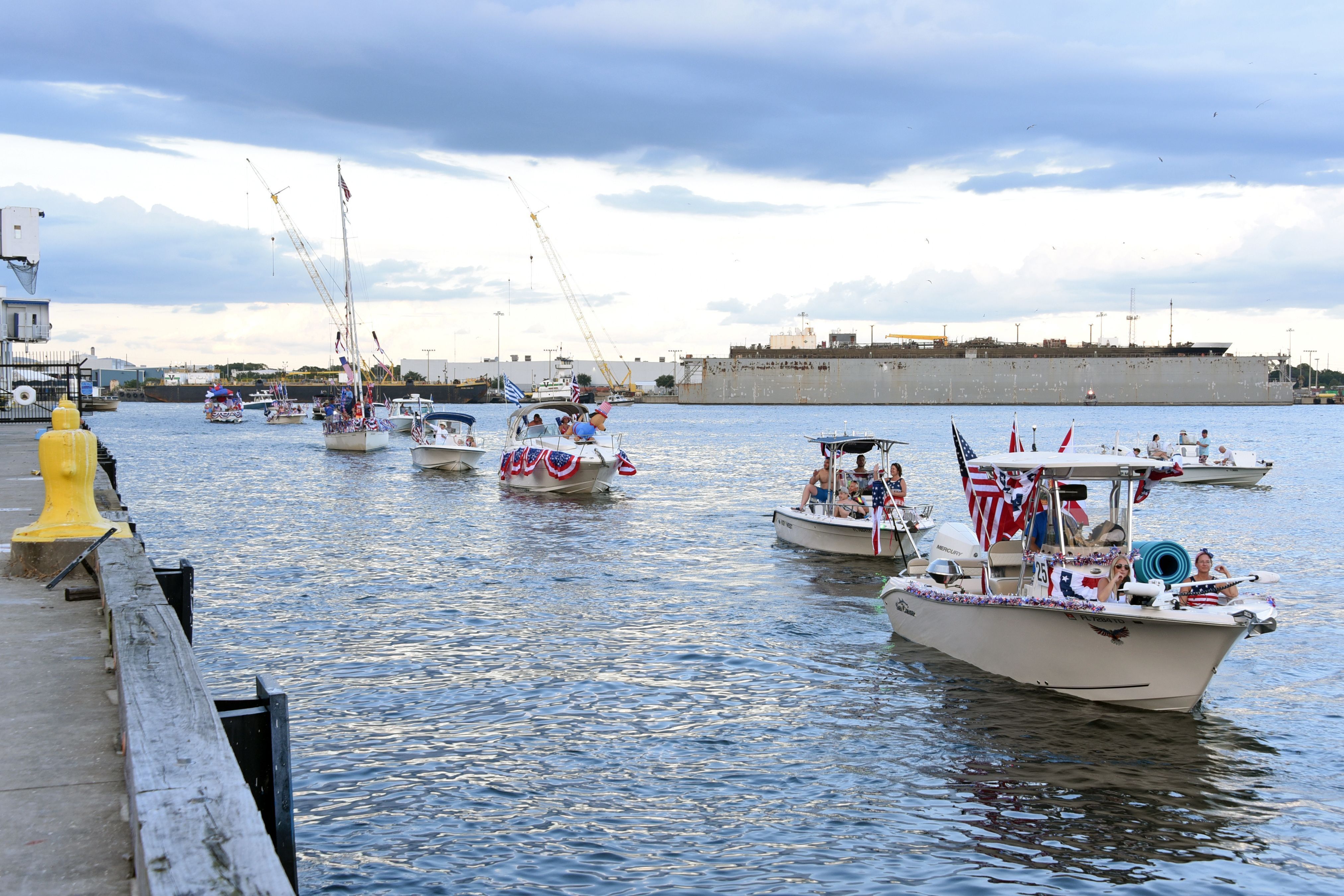 VIP at July 4th Boat Parade (View from land)