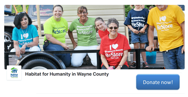 Cash Donations, online donations, recurring giving, donate now, Habitat for Humanity, ReStore