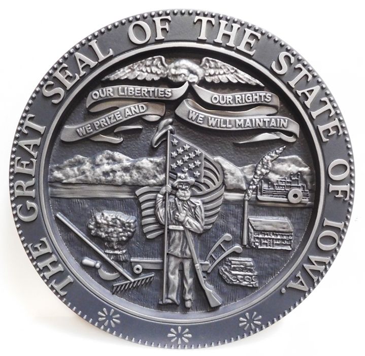 MD4110 - Great Seal of the State of Iowa, 3-D