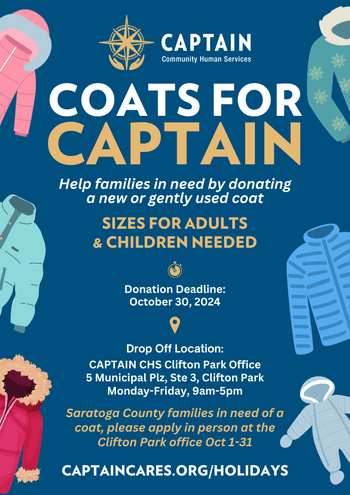 Donations Needed: Coats for CAPTAIN!